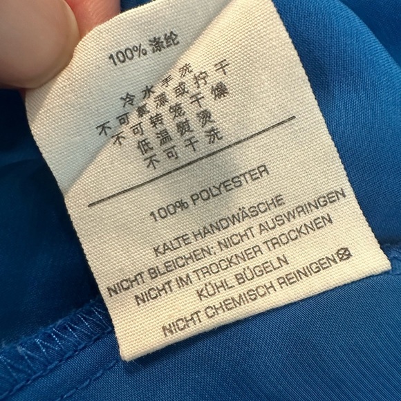 Cotton On Blue Maxi Dress T Back Feels Like Silk Polyester XS  EUC - Picture 5 of 7